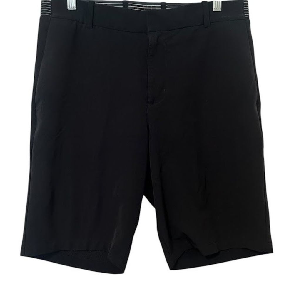 Nike Dri-Fit Black Slim Flex Fit Performance Stretch Waist 10" Inseam Shorts L
